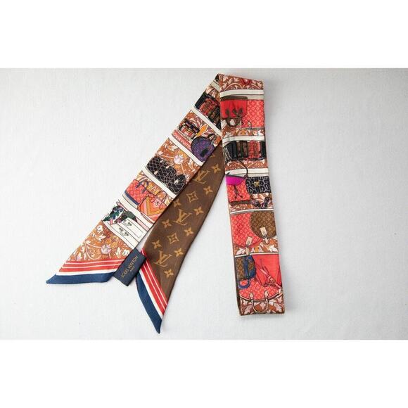 Louis Vuitton *RARE* Silk Bandeau Prive BB Beige MR0199 - Picture 5 of 6